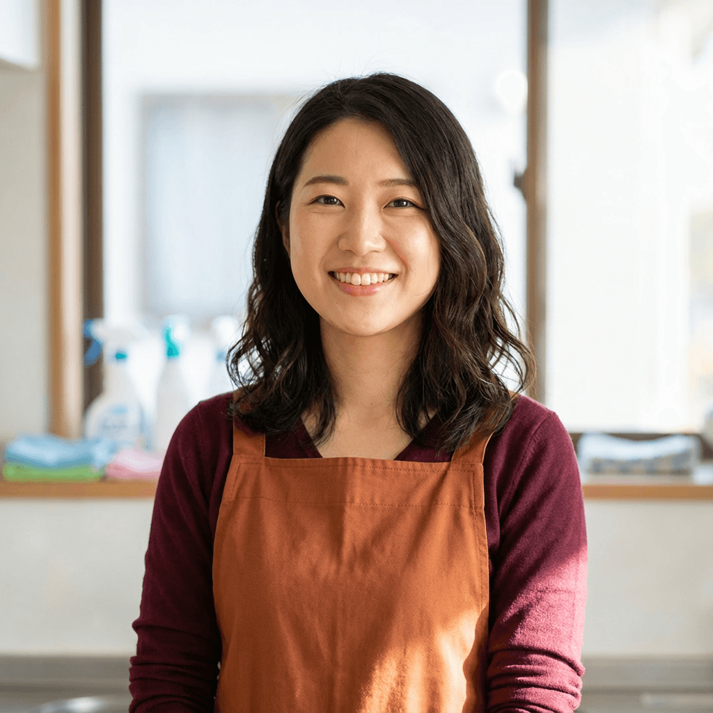 Maya Chen, lead cleaner at Calumag Commercial Cleaning